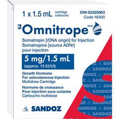       Omnitrope Sandoz 5mg (15) - 