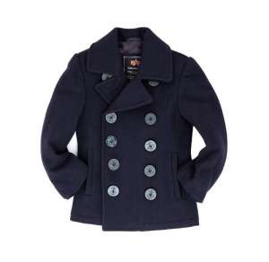      Boys USN Pea Coat Alpha Industries