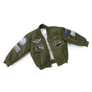    Boeing Green Nylon Flight Jacket