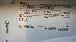   / Bosch WAE283ZO  