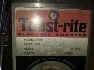    Toast-rite TRH 50IE   