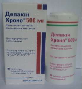  500  Depakine Chrono 500 mg  30 - 