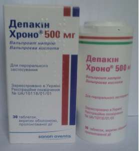   500  Depakine Chrono 500 mg  30