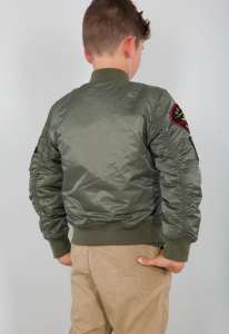   Boys MA-1 Jacket with Patches Alpha Industries