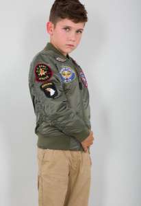   Boys MA-1 Jacket with Patches Alpha Industries