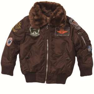   Boys Maverick Jacket Alpha Industries (Cocoa) - 