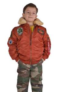   Boys Maverick Jacket Alpha Industries (Rust) - 