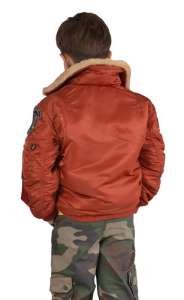   Boys Maverick Jacket Alpha Industries (Rust)