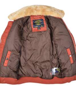   Boys Maverick Jacket Alpha Industries (Rust)