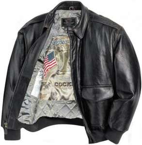   Cockpit Antique Lambskin Leather A-2 Flight Jacket - 