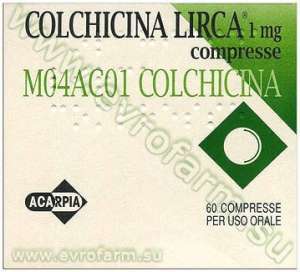   Colchicine 1 60 M04AC01  
