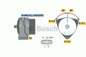   DAF CF 85.340 85.380 85.430 85.480 12,6 24v 80Amp