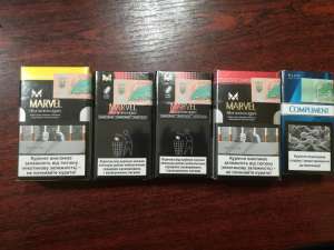   (Harvest, Parlametn, Kent, Marlboro, Sobranie, Senator, Capitan Black)