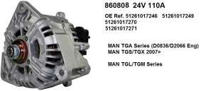   Man TGA 24v 80Amp