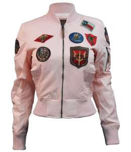   Miss Top Gun MA-1 jacket with patches ()