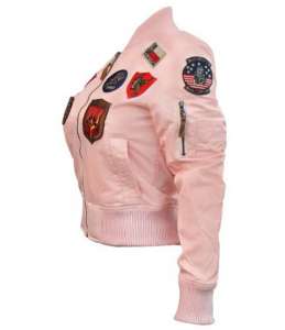  Miss Top Gun MA-1 jacket with patches ()