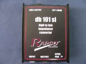   RAPCO DB-101SL PASSIVE DI BOX