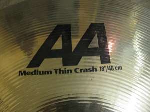   Sabian AA 18" Medium Thin Crash(brilliant)