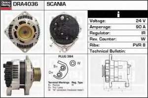   Scania 124T G360 G400 L360 L400 24v 90Amp