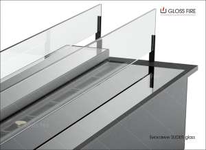   Slider glass 600 Gloss Fire