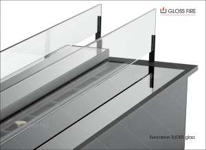   Slider glass 900 Gloss Fire