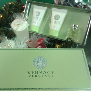   Versace Versense . ((edt 5ml+b/lot 25ml+sh/gel 25ml - 