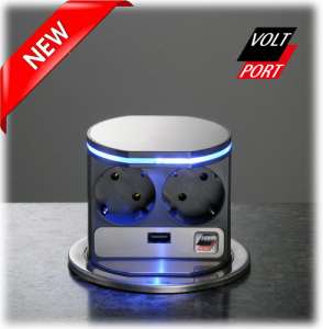  VoltPort 2x220 + USB-.    . LED  - 