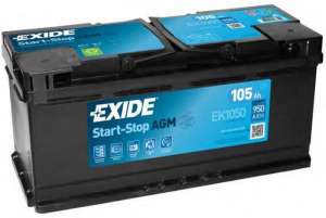  105 Exide AGM 6-105  (EK1050) - 