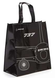  Boeing 737 Midnight Silver Tote