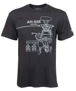  Boeing AH-64E Apache Midnight Silver T-Shirt