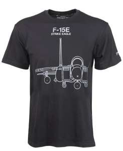  Boeing F-15E Strike Eagle Midnight Silver T-Shirt - 