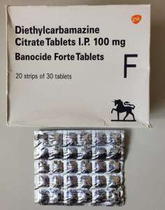  Diethylcarbamazine 100 