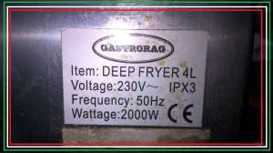  Gastrorag  Deep Fryer 4L / 