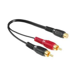  HAMA 44115 Audio Adapter 2RCA Plugs-RCA Jack