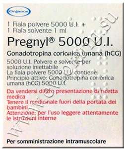  Pregnyl 5000 (Chorionic Gonadotropin)  