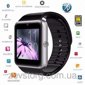  Smart Watch Phone GT08 BlackSilver Original - 