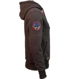  Top Gun Men's zip up hoodie with patches ()