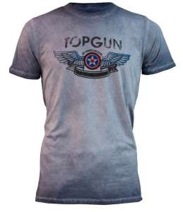  Top Gun "Wings Logo" Tee (navy) - 