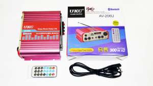  UKC AV-206U - Bluetooth, USB,SD,FM,MP3! 300W + 300W  2  460 .