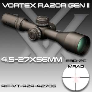  Vortex Razor HD Gen II 4.5-27x56 EBR-2C (MRAD) !