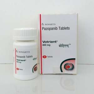  Votrient  pazopanib  400 30 - 7000  - 