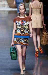 2013 последняя весна и лето D & G платье