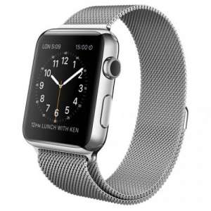 Apple Watch 42mm Stainless Steel Case with Milanese Loop (MJ3Y2) - 