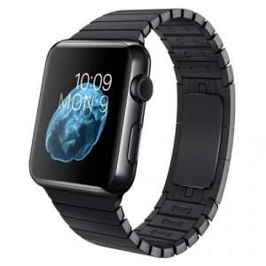 Apple Watch 42mm Stainless Steel Case with Space Black Stainless Steel Link Bracelet (MJ482) - 