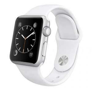 Apple Watch Sport 38mm Silver Aluminum Case with White Sport Band (MJ2T2) - 