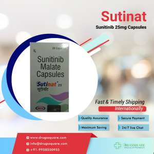 Buy Sutinat 25 mg Online - Natco Sunitinib Capsule - 