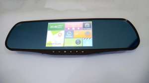 D25 Зеркало регистратор, 5" сенсор, 2 камеры, GPS навигатор, WiFI, 8Gb, Android 2000 грн