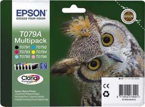 Epson T079 картриджи. Набор новых оригиналов T079A годны до 2018 года - оголошення
