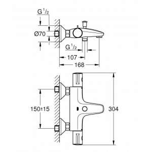 GROHTHERM 800    1/2",  